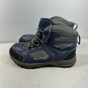 Vasque Breeze III UltraDry Hiking Boots Youth Kids Size 6 Blue Suede Mesh Trail